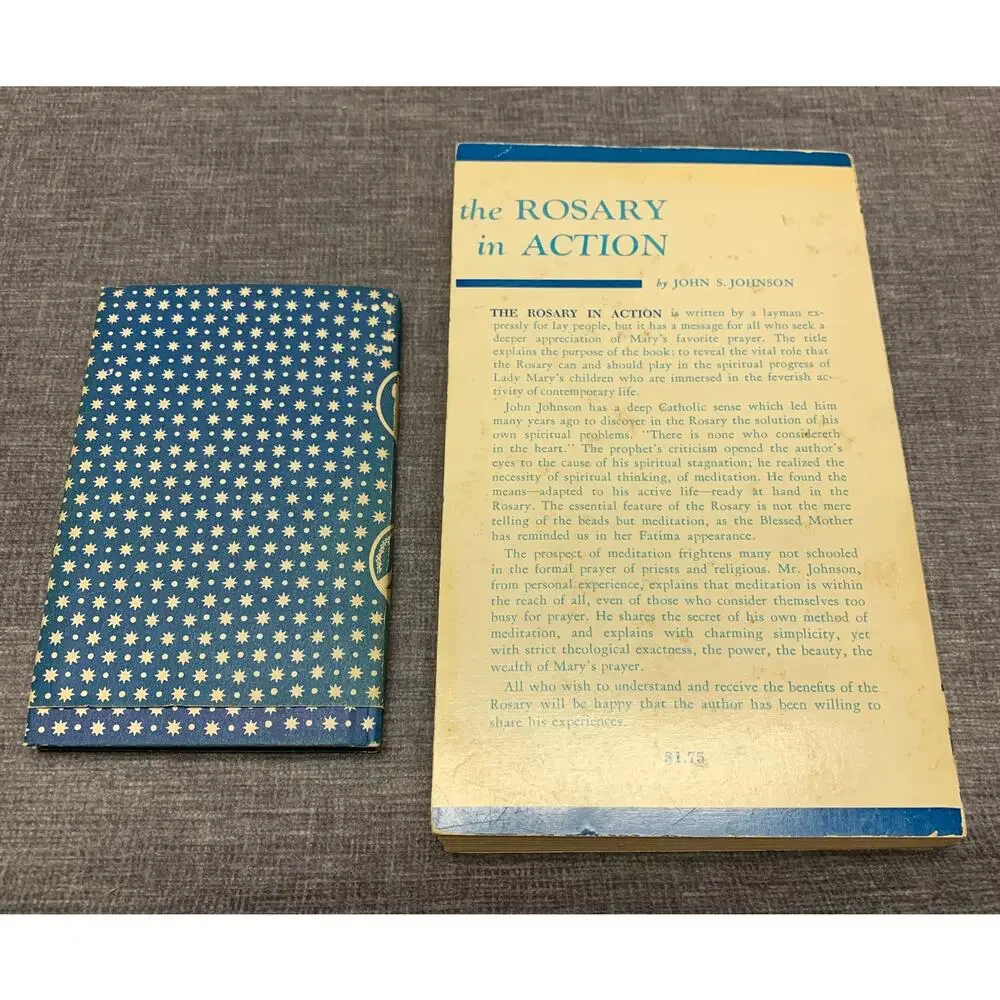 2 Vintage Rosary books: Scriptural Rosary - 1963, The Rosary in Action - 1954